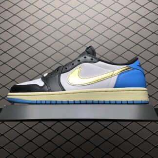 Jordan 1 Retro Low OG Black Dark Powder Blue CZ0790-104