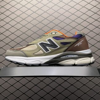 New Balance 990v3 MiUSA Teddy Santis Khaki Orange M990BT3