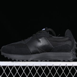 New Balance 327 Black White Tongue Logo MS327CTB