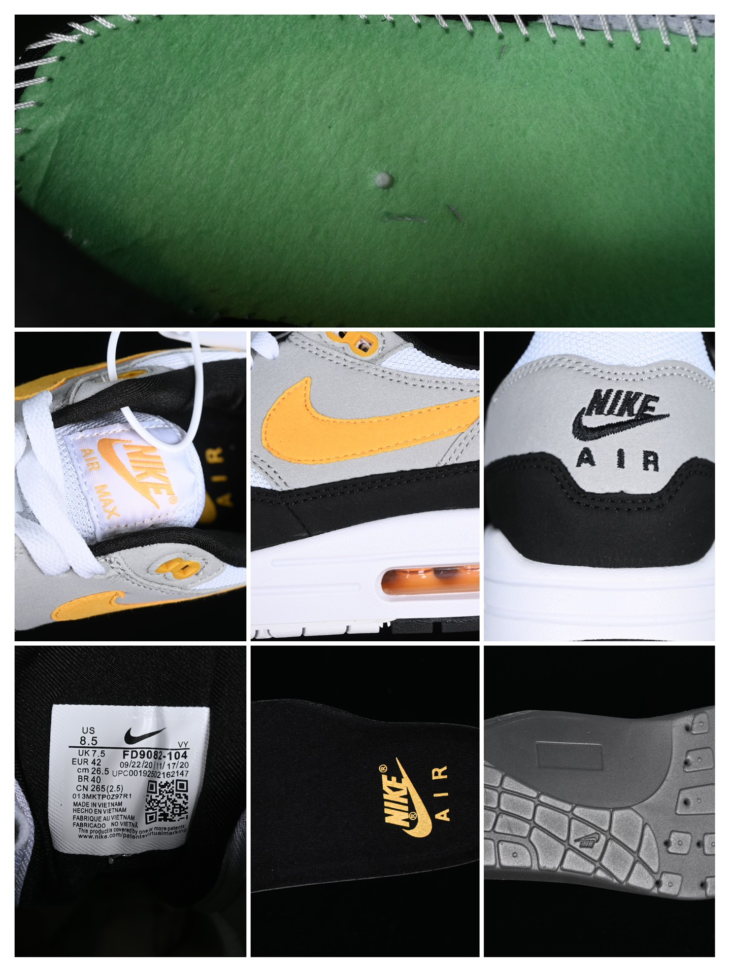 Nike Air Max 1 White University Gold FD9082-104 – Image 6