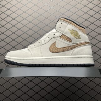 Jordan 1 Mid SE Brown Elephant DZ4129-102
