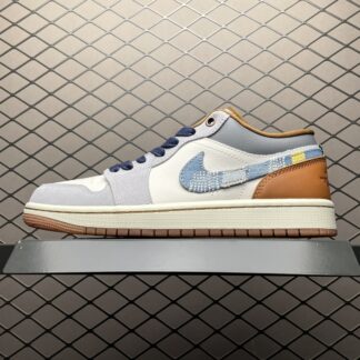 Jordan 1 Low SE Phantom Repaired Denim Swoosh FZ5042-041