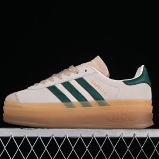 adidas Gazelle Bold Magic Beige Collegiate Green ID7056