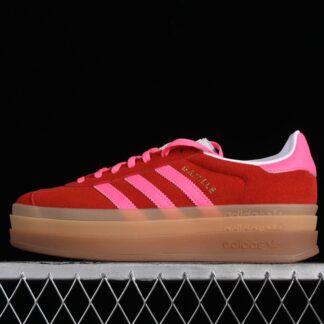 adidas Gazelle Bold Collegiate Red Lucid Pink IH7496