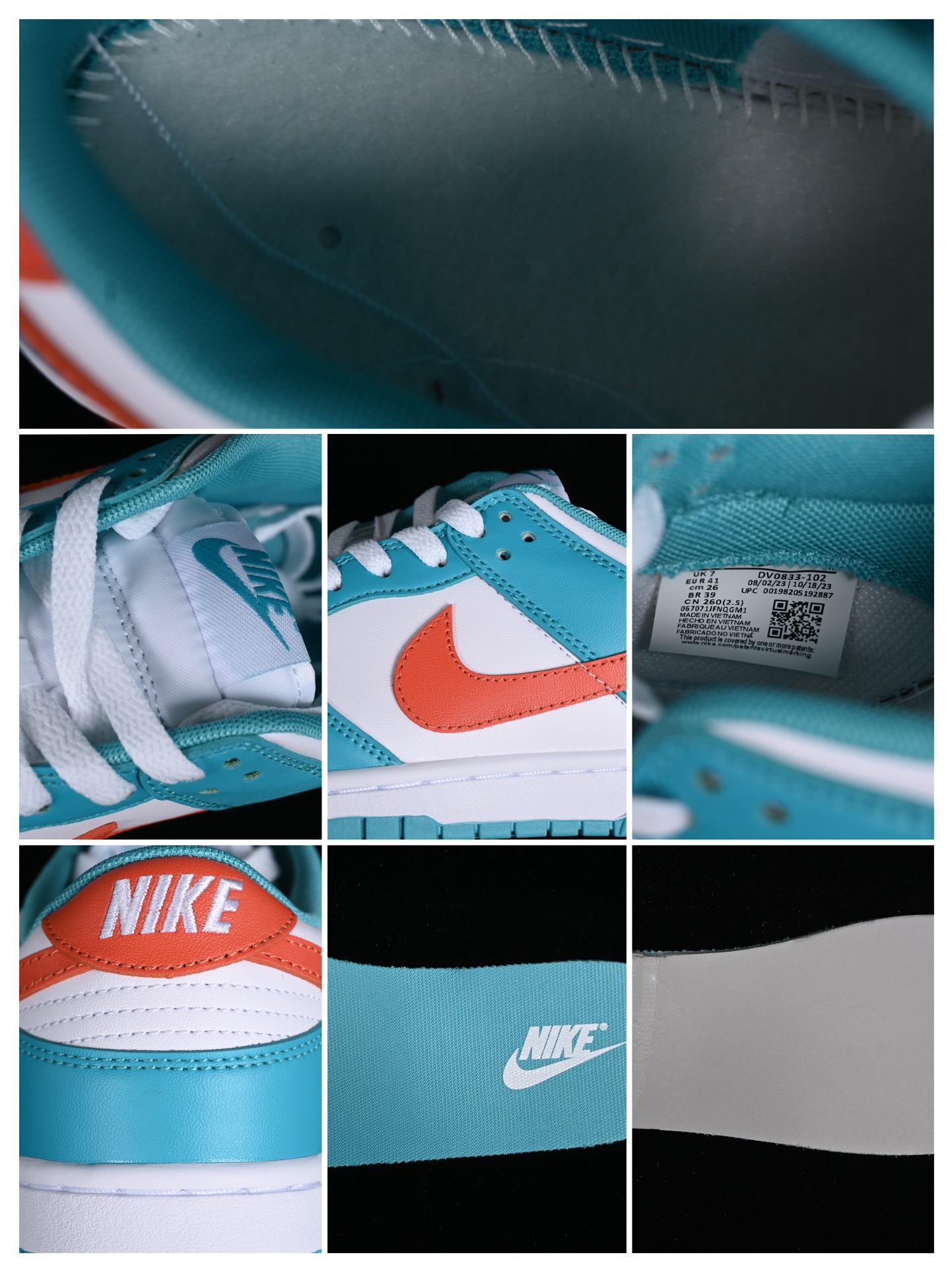 Nike Dunk Low Miami Dolphins DV0833-102 – Image 9