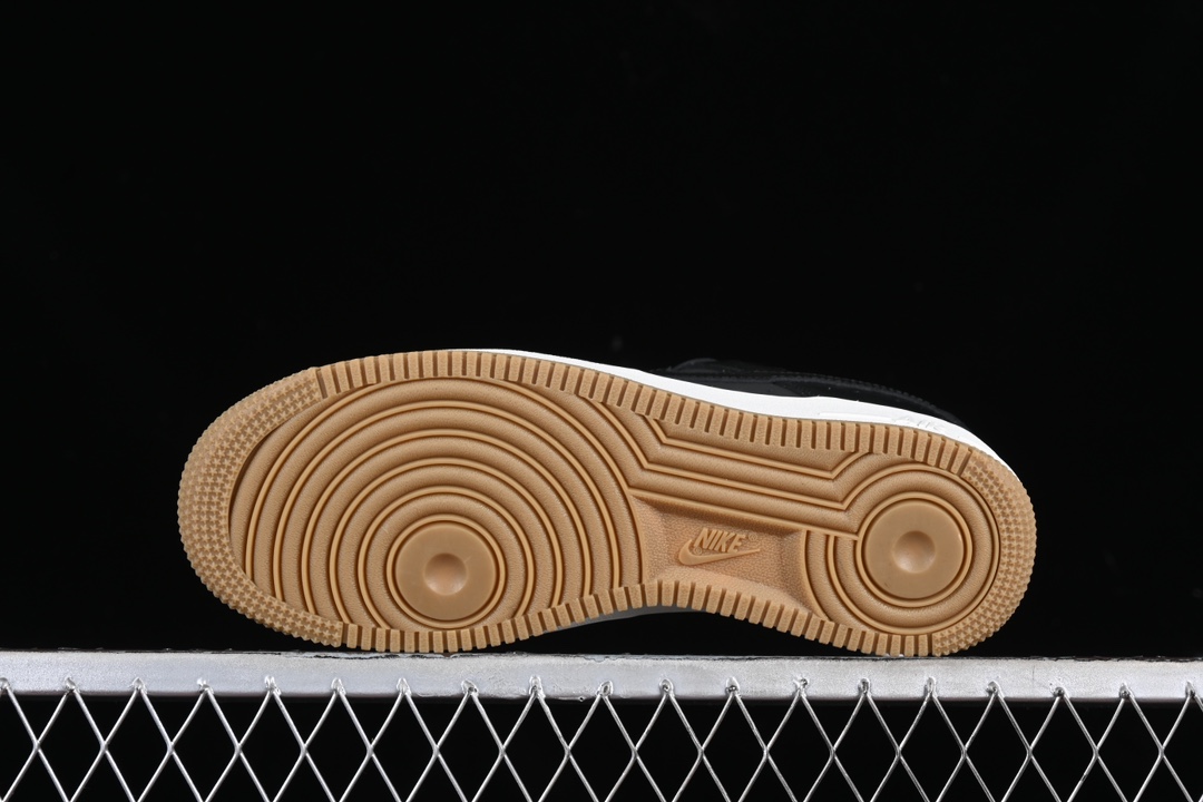 Nike Air Force 1 Low '07 Black Ostrich Gum DZ2708-002 – Image 9