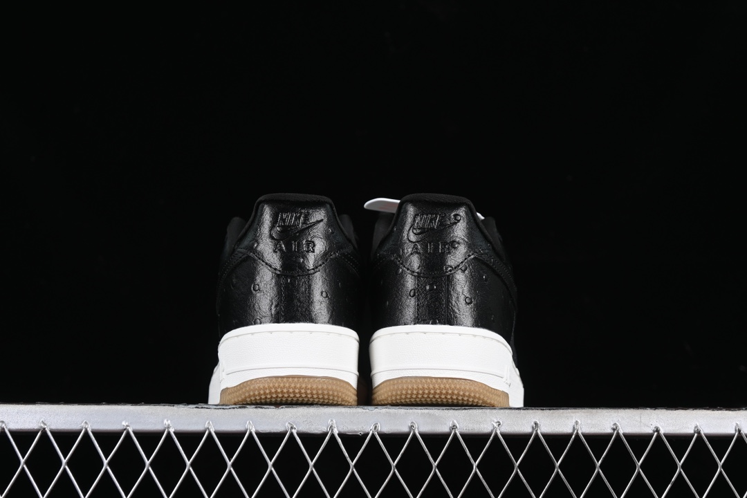 Nike Air Force 1 Low '07 Black Ostrich Gum DZ2708-002 – Image 3