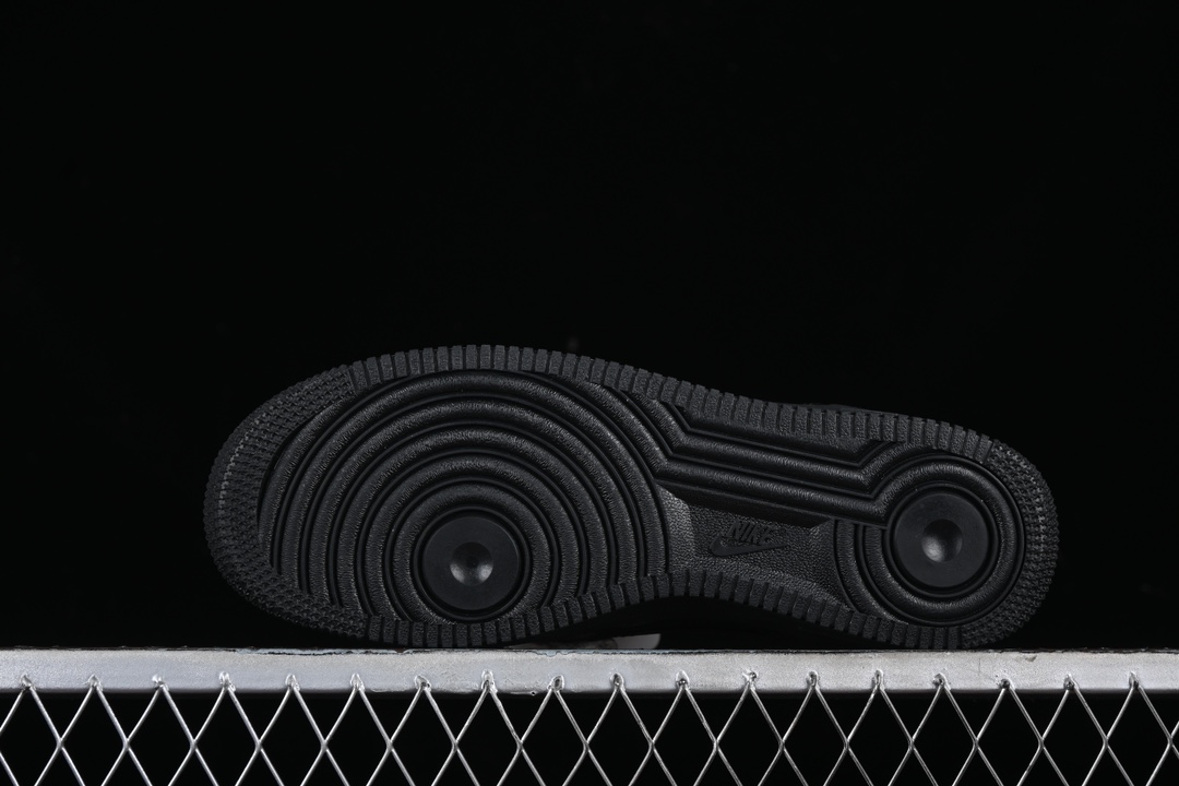 Nike Air Force 1 Low SP Triple Black Perforated HF8189-001 – Image 3