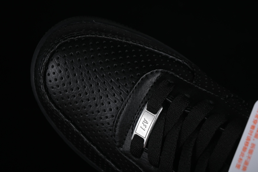 Nike Air Force 1 Low SP Triple Black Perforated HF8189-001 – Image 4