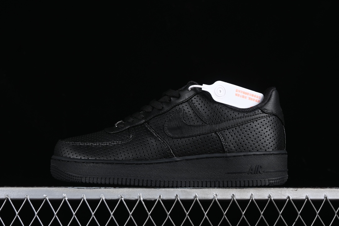 Nike Air Force 1 Low SP Triple Black Perforated HF8189-001