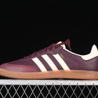 Adidas Samba OG Maroon Gold Metallic ID0477