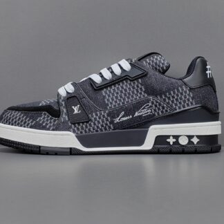 Louis Vuitton LV Trainer Black Damier 3D Denim 1AD6DX