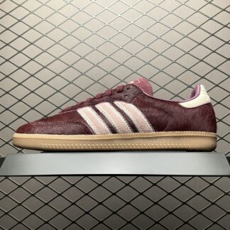 adidas Samba OG Maroon Sand Strata Pony JP5330