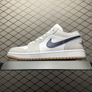 Jordan 1 Low Midnight Navy Neutral Grey 553558-146