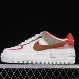 Nike Air Force 1 Low Shadow Phantom Fire Red Khaki HQ3400-030
