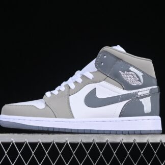 Jordan 1 Mid White Medium Cool Grey HF3193-100