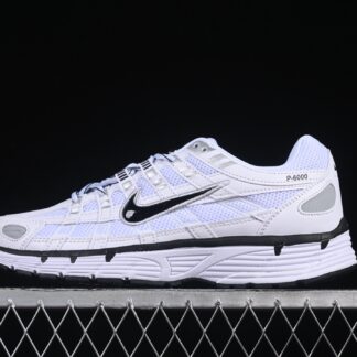 Nike P-6000 White Metallic Silver Black CD6404-107