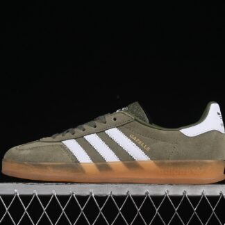 adidas Gazelle Indoor Olive Strata Cloud White Gum JQ0174