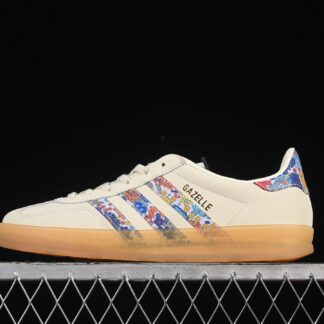 adidas Gazelle Indoor Liberty London Floral Embroidery Stripes JH7370