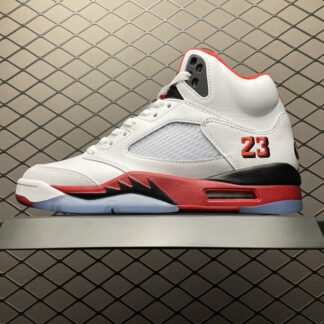 Jordan 5 Retro Fire Red Black Tongue HQ7978-101