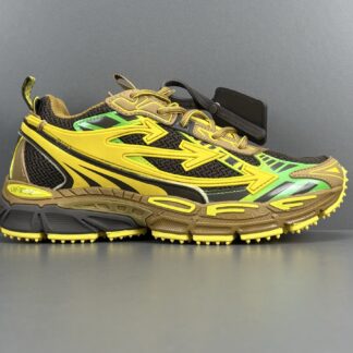 OFF-WHITE Be Right Back Brown Yellow OMIA295F24FAB0016084