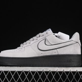 Nike Air Force 1 Low '07 LV8 Light Smoke Grey Suede Black HQ1966-001
