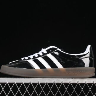 adidas Gazelle Indoor Core Black Patent Leather JQ8124