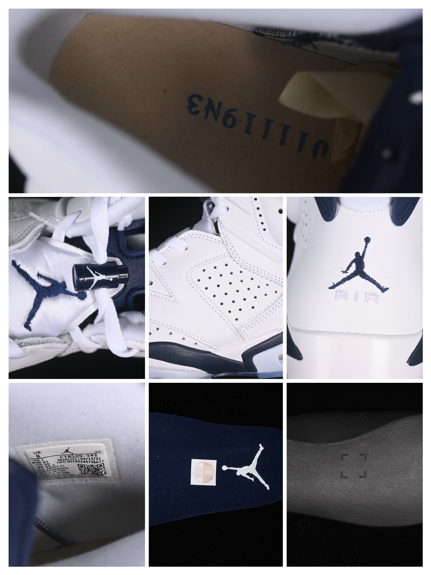 Jordan 6 Retro Midnight Navy CT8529-141 – Image 10